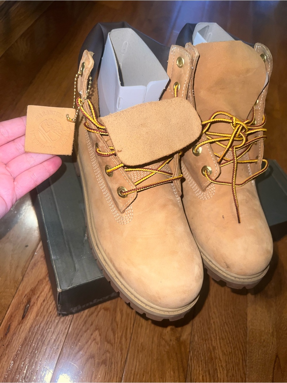 Timberland Kids Wheat Lace-Up Work Boots - Tan